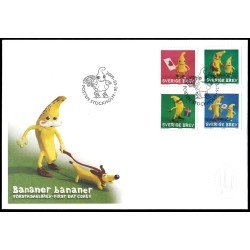 Suecia Sweden SPD FDC 2671/74 2009 Fruta Banana Sobre primer día Suecia Sweden SPD FDC 2671/74 2009 Fruta Banana Sobre primer día