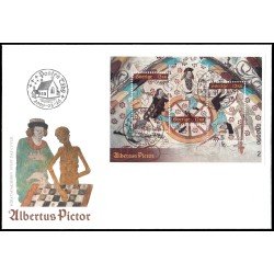 Suecia Sweden SPD FDC HB45 2009 Arte Albertus Pictor, pintor medieval Sobre primer día Suecia Sweden SPD FDC HB45 2009 Arte Albertus Pictor, pintor medieval Sobre primer día