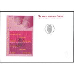 Suecia Sweden SPD FDC HB48 2009 Personalidades Louis Braille inventor del sistema de escritura de puntos en relieve Sobre primer día Suecia Sweden SPD FDC HB48 2009 Personalidades Louis Braille inventor del sistema de escritura de puntos en relieve Sobre primer día