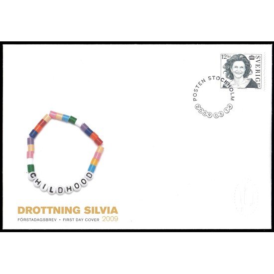 Suecia Sweden SPD FDC 2695 2009 Reina Silvia Sobre primer día Suecia Sweden SPD FDC 2695 2009 Reina Silvia Sobre primer día