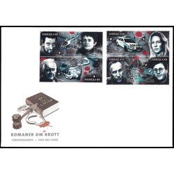 Suecia Sweden SPD FDC 2750/54 2010 Personalidades Autores de novelas policíacas Sobre primer día Suecia Sweden SPD FDC 2750/54 2010 Personalidades Autores de novelas policíacas Sobre primer día