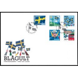 Suecia Sweden SPD FDC 2773/77 2011 Bandera nacional Sobre primer día Suecia Sweden SPD FDC 2773/77 2011 Bandera nacional Sobre primer día