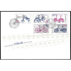 Suecia Sweden SPD FDC 2778/82 2011 Bicicletas Sobre primer día Suecia Sweden SPD FDC 2778/82 2011 Bicicletas Sobre primer día