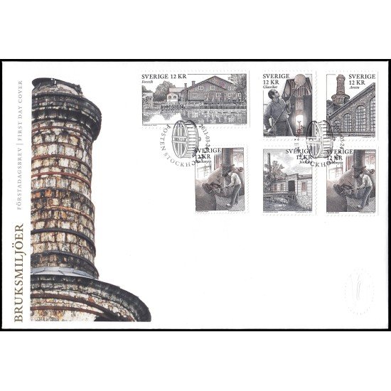 Suecia Sweden SPD FDC 2792/96 2011 Industria Artesanía y tradición Sobre primer día Suecia Sweden SPD FDC 2792/96 2011 Industria Artesanía y tradición Sobre primer día