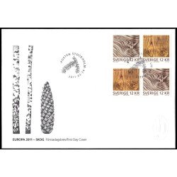 Suecia Sweden SPD FDC 2797/98 2011 Europa Bosques Sobre primer día Suecia Sweden SPD FDC 2797/98 2011 Europa Bosques Sobre primer día