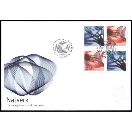 Suecia Sweden SPD FDC 2799/00 2011 Redes de comunicación Sobre primer día Suecia Sweden SPD FDC 2799/00 2011 Redes de comunicación Sobre primer día