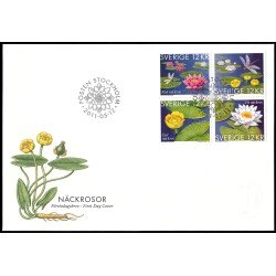 Suecia Sweden SPD FDC 2806/09 2011 Flora Nenúfares Sobre primer día Suecia Sweden SPD FDC 2806/09 2011 Flora Nenúfares Sobre primer día