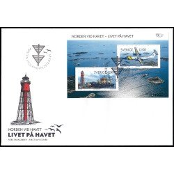 Suecia Sweden SPD FDC HB61 2012 Nórdico La vida en el mar Sobre primer día Suecia Sweden SPD FDC HB61 2012 Nórdico La vida en el mar Sobre primer día