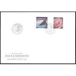 Suecia Sweden SPD FDC 2921/22 2013 Medida del tiempo y el espacio Barómetro Reloj solar Sobre primer día Suecia Sweden SPD FDC 2921/22 2013 Medida del tiempo y el espacio Barómetro Reloj solar Sobre primer día