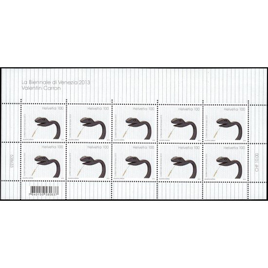 Suiza Switzerland 2225 2013 Arte Bienal de Venecia minihojita MNH Suiza Switzerland 2225 2013 Arte Bienal de Venecia minihojita MNH