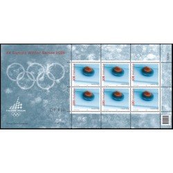 Suiza Switzerland 1875 2005 Juegos olímpicos de invierno 2006 en Turín Curling minihojita MNH Suiza Switzerland 1875 2005 Juegos olímpicos de invierno 2006 en Turín Curling minihojita MNH