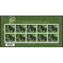 Suiza Switzerland 2163 2012 1400 aniv. de la fundación de la Abadía de Gallus minihojita MNH