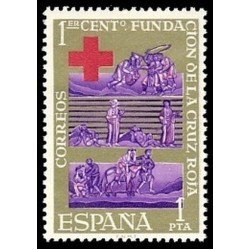 España Spain 1534 1963 Centenario de la Cruz Roja Internacional MNH España Spain 1534 1963 Centenario de la Cruz Roja Internacional MNH