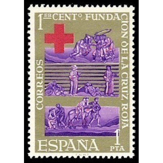 España Spain 1534 1963 Centenario de la Cruz Roja Internacional MNH España Spain 1534 1963 Centenario de la Cruz Roja Internacional MNH