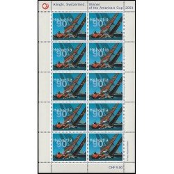 Suiza Switzerland 1756 2003 Alinghi Switzerland, equipo ganador de la Copa América 2003 minihojita MNH Suiza Switzerland 1756 2003 Alinghi Switzerland, equipo ganador de la Copa América 2003 minihojita MNH