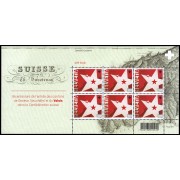 Suiza Switzerland 2320 2015 200 aniv de la Confederación Suiza Valais minihojita MNH
