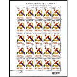 España Spain Minipliego 99q 2022 Centenario del Partido Comunista de España España Spain Minipliego 99q 2022 Centenario del Partido Comunista de España