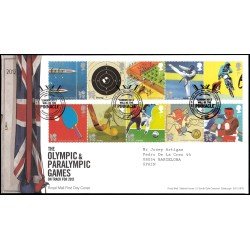 Gran Bretaña 3363/72 2010 SPD FDC Juegos Olímpicos de verano Londres 2010 Tallents House Edinburgh Sobre primer día Gran Bretaña 3363/72 2010 SPD FDC Juegos Olímpicos de verano Londres 2010 Tallents House Edinburgh Sobre primer día