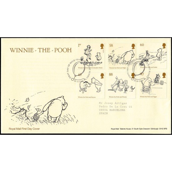 Gran Bretaña 3391/95 2010 SPD FDC Libros infantiles Winnie The Pooh (Europa C.E.P.T. 2010) Hartfield Sobre primer día Gran Bretaña 3391/95 2010 SPD FDC Libros infantiles Winnie The Pooh (Europa C.E.P.T. 2010) Hartfield Sobre primer día