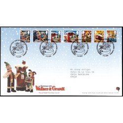 Gran Bretaña 3402/08 2010 SPD FDC Navidad Wallace y Gromit Bethlehem Sobre primer día Gran Bretaña 3402/08 2010 SPD FDC Navidad Wallace y Gromit Bethlehem Sobre primer día