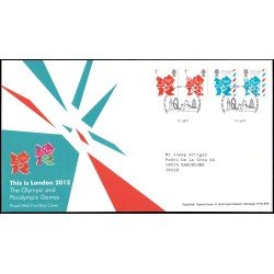 Gran Bretaña 3574/77 2012 SPD FDC Juegos olímpicos y paralímpicos en Londres Tallents House Edinburgh Sobre primer día Gran Bretaña 3574/77 2012 SPD FDC Juegos olímpicos y paralímpicos en Londres Tallents House Edinburgh Sobre primer día