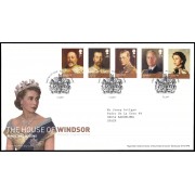 Gran Bretaña 3589/93 2012 SPD FDC Reyes y Reinas británicas Windsor Sobre primer día