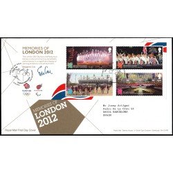 Gran Bretaña HB 97 2012 SPD FDC Recuerdo de los juegos olímpicos y paralímpicos London Sobre primer día Gran Bretaña HB 97 2012 SPD FDC Recuerdo de los juegos olímpicos y paralímpicos London Sobre primer día