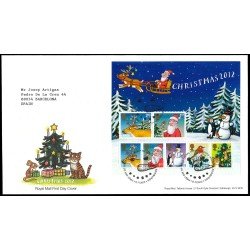 Gran Bretaña HB 98 2012 SPD FDC Navidad Tallents House Edinburgh Sobre primer día Gran Bretaña HB 98 2012 SPD FDC Navidad Tallents House Edinburgh Sobre primer día