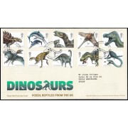 Gran Bretaña 3928/37 2013 SPD FDC Fauna prehistórica Dinosaurios Lyme Regis Sobre primer día