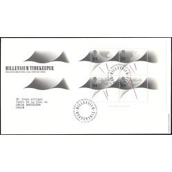 Gran Bretaña HB 8 1999 SPD FDC Cronómetro del milenio Philatelic Bureau Sobre primer día Gran Bretaña HB 8 1999 SPD FDC Cronómetro del milenio Philatelic Bureau Sobre primer día