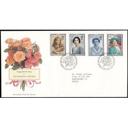 Gran Bretaña 1469/72 1990 SPD FDC 90 aniv. de la Reina Madre Isabel Westminster Sobre primer día Gran Bretaña 1469/72 1990 SPD FDC 90 aniv. de la Reina Madre Isabel Westminster Sobre primer día