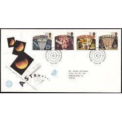 Gran Bretaña 1490/93 1990 SPD FDC Astronomía Philatelic Bureau Sobre primer día Gran Bretaña 1490/93 1990 SPD FDC Astronomía Philatelic Bureau Sobre primer día