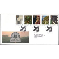 Gran Bretaña 1809/13 1995 SPD FDC Centenario del National Trust Alfriston Sobre primer día Gran Bretaña 1809/13 1995 SPD FDC Centenario del National Trust Alfriston Sobre primer día