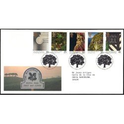 Gran Bretaña 1809/13 1995 SPD FDC Centenario del National Trust Philatelic Bureau Sobre primer día Gran Bretaña 1809/13 1995 SPD FDC Centenario del National Trust Philatelic Bureau Sobre primer día