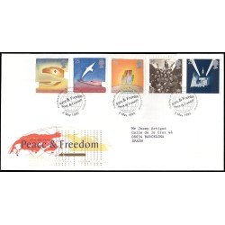 Gran Bretaña 1817/21 1995 SPD FDC 50 aniv. del fin de la segunda guerra mundial Philatelic Bureau Sobre primer día Gran Bretaña 1817/21 1995 SPD FDC 50 aniv. del fin de la segunda guerra mundial Philatelic Bureau Sobre primer día