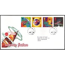 Gran Bretaña 1822/25 1995 SPD FDC Ciencia ficción Philatelic Bureau Sobre primer día Gran Bretaña 1822/25 1995 SPD FDC Ciencia ficción Philatelic Bureau Sobre primer día
