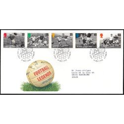 Gran Bretaña 1871/75 1996 SPD FDC Celebridades del fútbol británico Wembley Sobre primer día Gran Bretaña 1871/75 1996 SPD FDC Celebridades del fútbol británico Wembley Sobre primer día