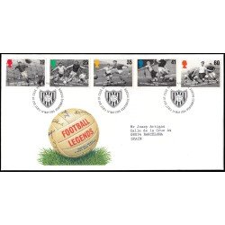 Gran Bretaña 1871/75 1996 SPD FDC Celebridades del fútbol británico Philatelic Bureau Sobre primer día Gran Bretaña 1871/75 1996 SPD FDC Celebridades del fútbol británico Philatelic Bureau Sobre primer día