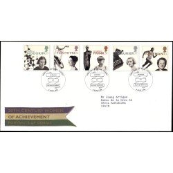Gran Bretaña 1905/09 1996 SPD FDC Mujeres célebres Fowey Sobre primer día Gran Bretaña 1905/09 1996 SPD FDC Mujeres célebres Fowey Sobre primer día