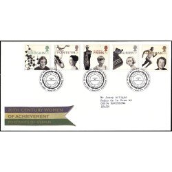 Gran Bretaña 1905/09 1996 SPD FDC Mujeres célebres Philatelic Bureau Sobre primer día Gran Bretaña 1905/09 1996 SPD FDC Mujeres célebres Philatelic Bureau Sobre primer día