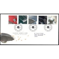 Gran Bretaña 1915/19 1996 SPD FDC Coches deportivos clásicos Philatelic Bureau Sobre primer día Gran Bretaña 1915/19 1996 SPD FDC Coches deportivos clásicos Philatelic Bureau Sobre primer día