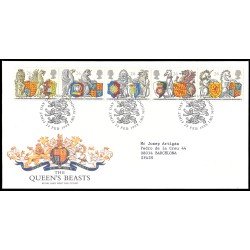 Gran Bretaña 2022/26 1998 SPD FDC 650 aniv. de la Orden de la Jarretera, Las Bestias de la Reina London Sobre primer día Gran Bretaña 2022/26 1998 SPD FDC 650 aniv. de la Orden de la Jarretera, Las Bestias de la Reina London Sobre primer día