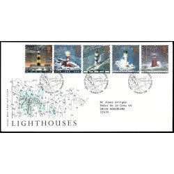Gran Bretaña 2031/35 1998 SPD FDC Arquitectura Faros Philatelic Bureau Sobre primer día Gran Bretaña 2031/35 1998 SPD FDC Arquitectura Faros Philatelic Bureau Sobre primer día