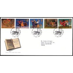 Gran Bretaña 2047/51 1998 SPD FDC Mundos mágicos Oxford Sobre primer día Gran Bretaña 2047/51 1998 SPD FDC Mundos mágicos Oxford Sobre primer día