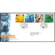 Gran Bretaña 2052/55 1998 SPD FDC Europa Festivales nacionales Carnavales Philatelic Bureau Sobre primer día