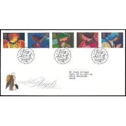 Gran Bretaña 2061/65 1998 SPD FDC Navidad Ángeles Bethlehem Sobre primer día Gran Bretaña 2061/65 1998 SPD FDC Navidad Ángeles Bethlehem Sobre primer día