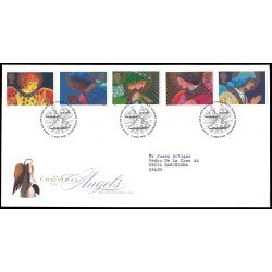 Gran Bretaña 2061/65 1998 SPD FDC Navidad Ángeles Philatelic Bureau Sobre primer día Gran Bretaña 2061/65 1998 SPD FDC Navidad Ángeles Philatelic Bureau Sobre primer día