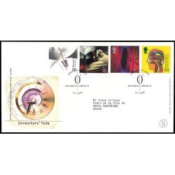 Gran Bretaña 2066/69 1999 SPD FDC Millennium Serie 1 Inventores Greenwich Sobre primer día Gran Bretaña 2066/69 1999 SPD FDC Millennium Serie 1 Inventores Greenwich Sobre primer día