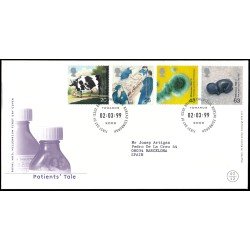 Gran Bretaña 2079/82 1999 SPD FDC Millennium Serie 3 Progresos sanitarios Philatelic Bureau Sobre primer día Gran Bretaña 2079/82 1999 SPD FDC Millennium Serie 3 Progresos sanitarios Philatelic Bureau Sobre primer día