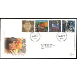 Gran Bretaña 2096/99 1999 SPD FDC Millennium Serie 5 Los trabajadores Philatelic Bureau Sobre primer día Gran Bretaña 2096/99 1999 SPD FDC Millennium Serie 5 Los trabajadores Philatelic Bureau Sobre primer día